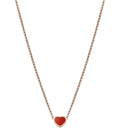 Chopard Heart Pendant Carnelian Necklace