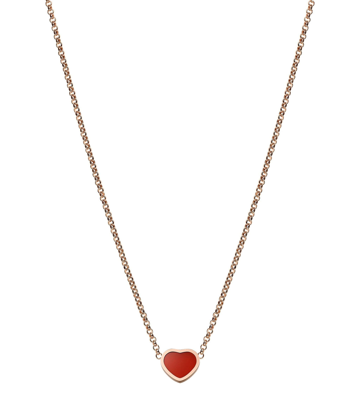 Chopard Heart Pendant Carnelian Necklace