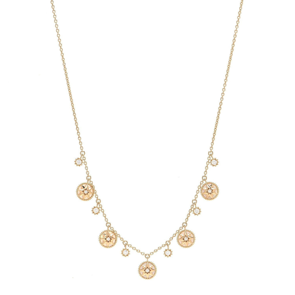 Dior Rose Vents 5 Motif Necklace