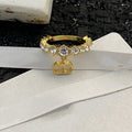 Dior CD Ring Gold Cubic Zirconia