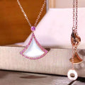 Bvlgari Dream Necklace MOP Cubic Zirconia Pink